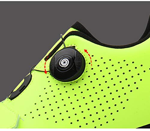 Calzado De Ciclismo Calzado De Ciclismo Sin Bloqueo Calzado Casual Unisex Buena Transpirabilidad Zapatillas De Bicicleta con Fondo Resistente Al Desgaste (39,Negro)