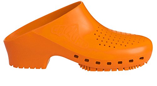 Calzuro - Zuecos Calzuro S con orificios y plantilla extraíble Naranja Size: 37/38 EU
