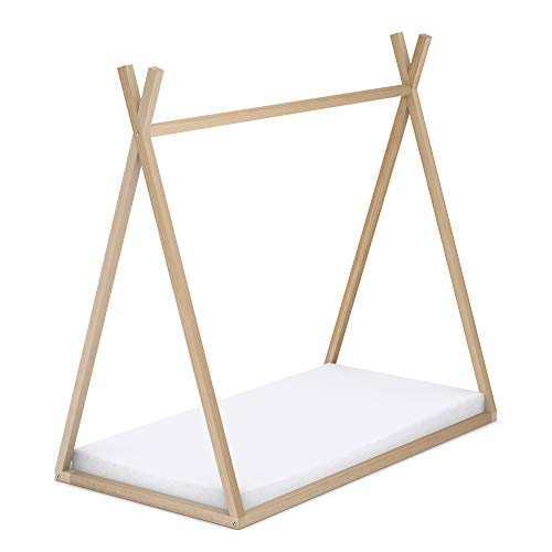 Cama Infantil Tipi con Somier, en Madera Natural, 70 x 140 cm