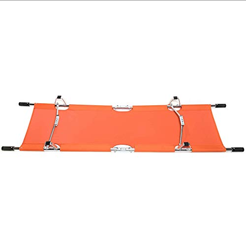 Camilla De Rescate De Emergencia Médica Con Asas, Camilla Plegable De Aleación De Aluminio Ligera Con Bolsa De Transporte Para Transporte De Pacientes, Naranja