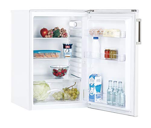 Candy CCTLS 542WHN, Frigorífico pequeño sin congelador, 127 litros, 39 dBA, Iluminación LED, Ancho 55 cm, Blanco