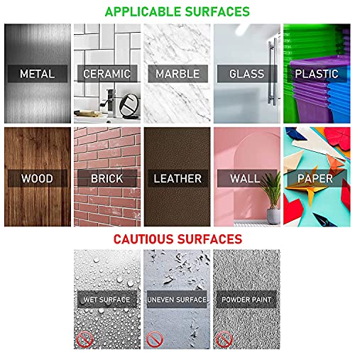 CANOPUS Almohadillas Adhesivas 3M ExtraFuerte, 3M VHB 5952, (100mm x 100mm) Impermeable 3M Cinta Doble Cara, almohadilla adhesiva de montaje, Ideal para uso en Automóvil, Interior y Exterior