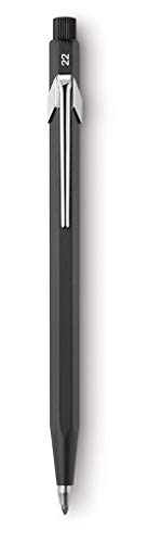 Caran D'Ache CD22.288 - Portaminas con clip 2 mm y afilador en el pulsador,Colores surtido