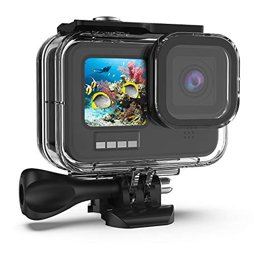 Carcasa Impermeable para GoPro Hero 10/Hero 9 Black, Funda Protectora Submarina 60M/196FT con Accesorios de Montaje para Soporte para la Nueva Cámara de Acción GoPro 10/GoPro 9