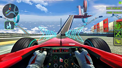 Carreras de fórmula de alta velocidad Extreme Car Stunts - Mega Ramp Impossible Tricky Tracks Xtreme Car Racing Stunts Simulator 2020 - Ultimate Craziest F1 Car Race 3D Fun Games 2020 - Juegos de cond
