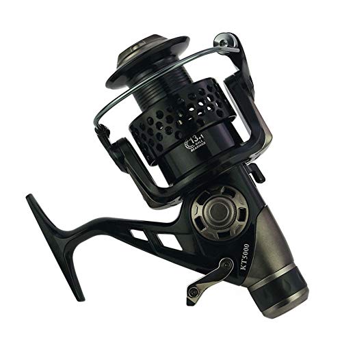 Carretes de pesca 3000-8000 dobles Descarga de Frenos delanteros y traseros cabeza del metal carrete de pesca rueda de la pesca en mar Lanzar Ronda Carp Fishing Gear Carrete de pesca Para cabello grue