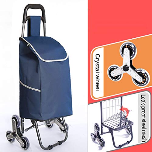 Carretillas de mano Carritos de compras, carretas de comestibles, carros, trolleys plegables, remolques, carritos, pequeños carros portátiles para los ancianos, escaladores de escaleras, telas más gru