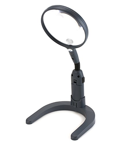 Carson Gn-55 GN-55-Lupa 2 en 1 con iluminación LED y Lente puntual de 3.5X aumentos, Color Negro, Unisex Adulto, 1 Talla