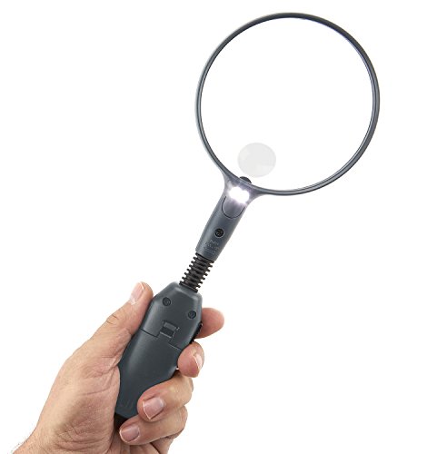 Carson Gn-55 GN-55-Lupa 2 en 1 con iluminación LED y Lente puntual de 3.5X aumentos, Color Negro, Unisex Adulto, 1 Talla