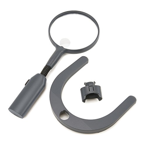 Carson Gn-55 GN-55-Lupa 2 en 1 con iluminación LED y Lente puntual de 3.5X aumentos, Color Negro, Unisex Adulto, 1 Talla