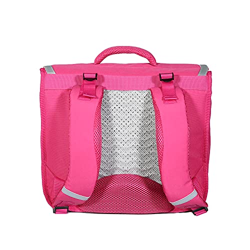 Cartable 38 cm Phileas & Minnie Disney Rose et marine - LE PLUS CONFORTABLE DES CARTABLES - Ergonomie/Confort/Sécurité - Système "Smart Comfort" Bagtrotter