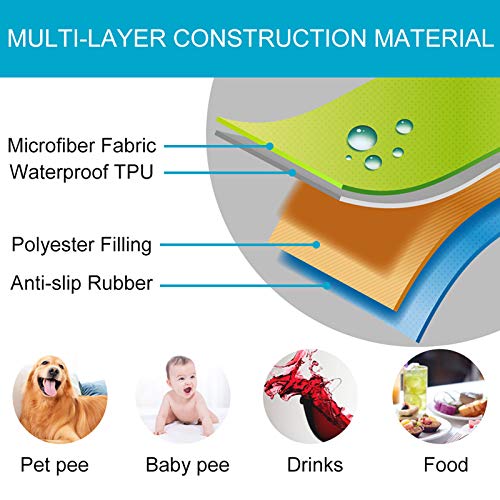 Carvapet Fundas Sofás Impermeable Fundas de Sofá Protector de Mascotas Perros Gatos Antideslizante Cubre Sofá Protector de Muebles (Gris, 2 plazas)