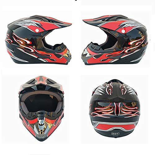 Casco de moto de cross, para niños, adultos, para motocross, para todo terreno, talla M (57-58 cm)