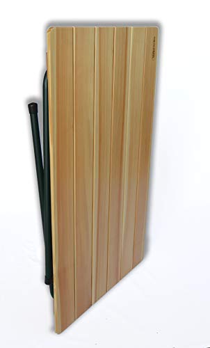Castelmerlino Mesa plegable al aire libre camping terraza superior alerce 100x60 cm