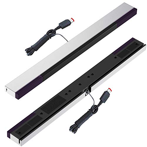 CAVN Barras Sensoras Compatible con Wii Barra de Sensores con Cable para Juegos Barra Sensora de rayos Infrarrojos con Puerto USB Compatible con Wii y Wii U