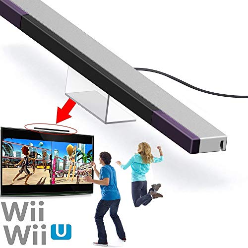 CAVN Barras Sensoras Compatible con Wii Barra de Sensores con Cable para Juegos Barra Sensora de rayos Infrarrojos con Puerto USB Compatible con Wii y Wii U