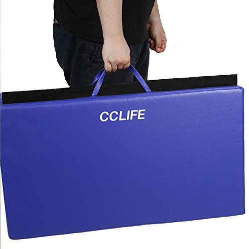 CCLIFE ZERRO colchoneta Plegable Gimnasia de Espuma para Gimnasia Yoga Deportiva colchoneta Yoga Plegable 4 Paneles Plegables,Resistente, Antideslizante 180x80x5cm/200x100x5cm