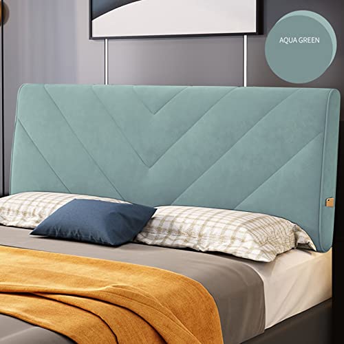 CDDUOLA Cabecero Cojines Respaldo Grande, Relleno Esponja Esponjoso Almohadillas Lumbares, Microfibra Almohada Lectura, Usado para Hotel Hogar Decorar (Color : Green, Tamaño : 90X60X10CM)