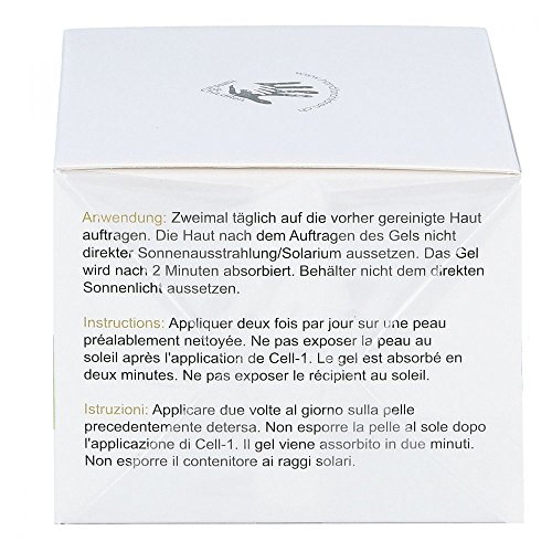 cell-1 Gel Anti Arrugas extracto Caracol I Gel Contra Cicatrices Acné Impurezas y manchas en piel I Crema caracol Regenera y Repara piel I Crema Cara Extracto Caracol I Caracol Gel para rostro 50ml