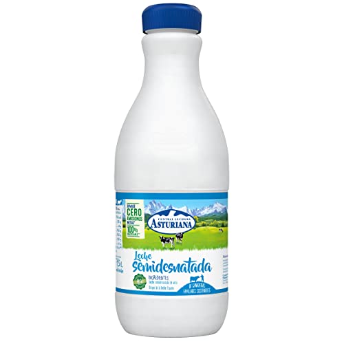 Central Lechera Asturiana Leche Semidesnatada, 6 x 1,5L