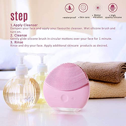 Cepillo de Limpieza Facial, Masajeador Facial y Dispositivo de Cuidado de la piel Antienvejecimiento Para Todos los Tipos de piel