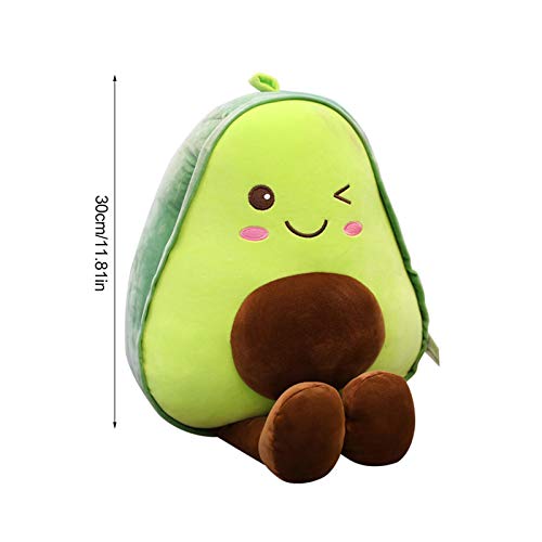 certainoly Juguete de Peluche de Aguacate, Almohada de Tiro de Novedad Suave y apacible, Lindo Juguete de Peluche de Fruta Relleno, Almohada para abrazar, Regalos para niños, niñas, niños y Amigos
