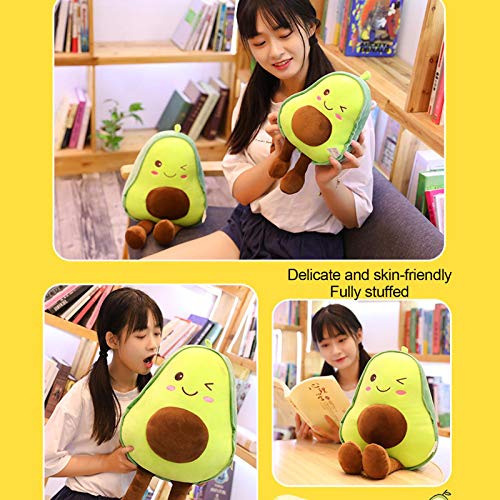 certainoly Juguete de Peluche de Aguacate, Almohada de Tiro de Novedad Suave y apacible, Lindo Juguete de Peluche de Fruta Relleno, Almohada para abrazar, Regalos para niños, niñas, niños y Amigos