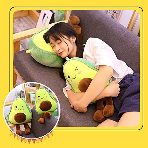 certainoly Juguete de Peluche de Aguacate, Almohada de Tiro de Novedad Suave y apacible, Lindo Juguete de Peluche de Fruta Relleno, Almohada para abrazar, Regalos para niños, niñas, niños y Amigos
