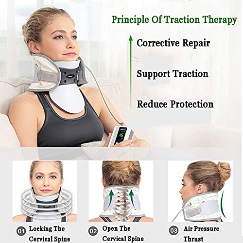 Cervical Collar Cervical Soporte De Cuello Duro Adultos Inmovilizador De Cuello Posoperatorio Dispositivo De Tracción Del Cuello Cervical Inmovilizador De Cabeza Soporte Cervical Collar Cervical,47CM