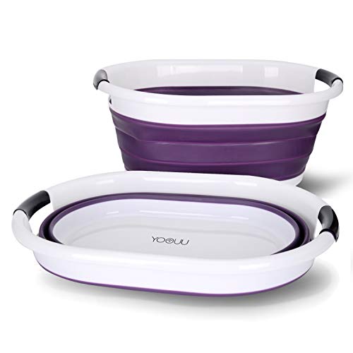 Cesto de lavandería premium, plegable e impermeable | XXL con volumen 76 L | Dimensiones (L x A x H) 62.5 x 45.0 x 27.0 cm (H: 6.5 cm plegado) | Caja de Lavandería (morado)