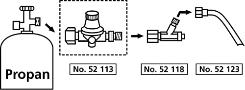 CFH 52113 - Regulador de propano (regulable, 1-4 bar)