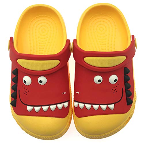ChayChax Zuecos Unisex Niños Lindo Sandalias de Playa y Piscina Infantil Niña Niño Antideslizante Zapatillas Verano Zapatos de Jardín Agua, Amarillo, 25/26 EU
