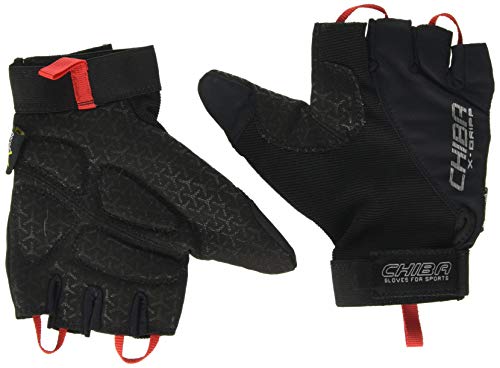 Chiba Argon II Guantes para Silla de Ruedas, Unisex Adulto, Negro, Extra-Large