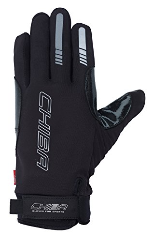 Chiba Guantes Cortavientos para Silla de Ruedas (Talla L), Color Negro