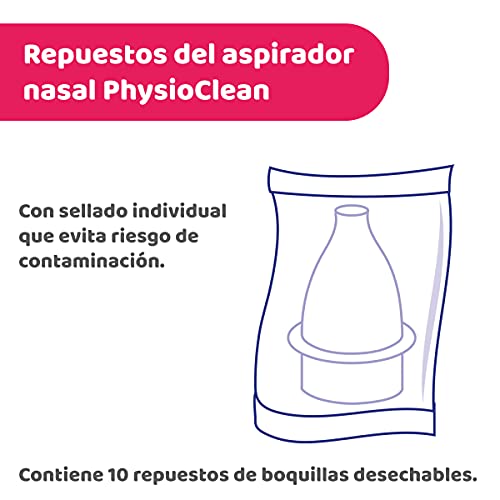 Chicco Physio Clean - Pack de 10 recambios para aspirador nasal