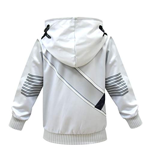 Chicos Sonrisa Mascarilla Sudadera con capucha Niños Moda DJ 3D Manga Larga Jersey Cosplay Chaqueta