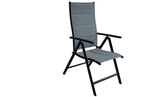 Chillvert KCH160 - Sillón Posiciones Alumunio Textilene Sicilia 55x68x104 cm