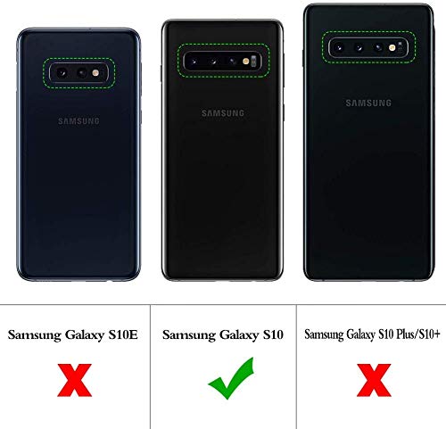 CHIMUCO Funda para Samsung Galaxy S10, 360 Grados Carcasa Transparente Ultrafino Silicona TPU Frente y PC Back Case Protección Integral Funda de Doble Protección - Transparente