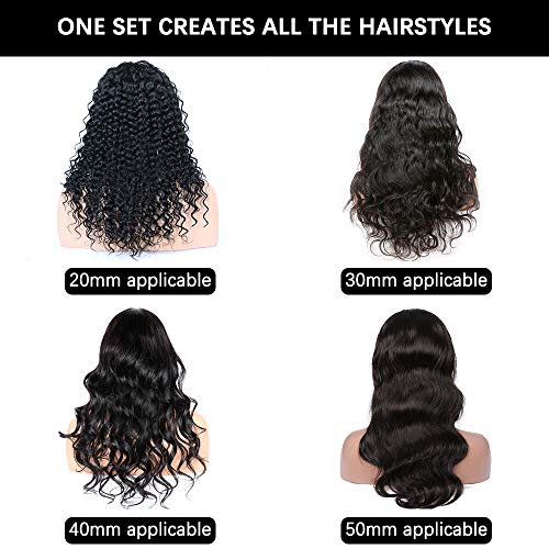 Chostky 44 rulos de pelo con autoagarre para el cabello, rodillos de sujeción adhesivos, rizadores de peluquería, herramientas de bricolaje, diseño de pelo rizado, color aleatorio (50, 40, 30, 20mm)