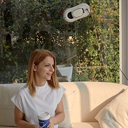 CHOVERY CL-1 Robot Limpiacristales 5600pa Super succión,Control Remoto Robot Limpia Cristales,Limpia Cristales Robot Ventanas AI 2.0 Navegación Inteligente Detecta los límites de la Ventana