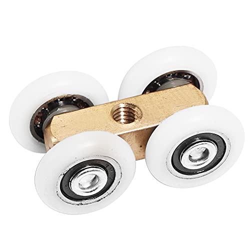 CHUANGOU 2 uds Rodillos para Puertas correderas, Puerta corredera de Vidrio, Almohadilla para Puerta corredera silenciosa, hogar