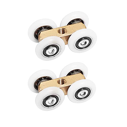 CHUANGOU 2 uds Rodillos para Puertas correderas, Puerta corredera de Vidrio, Almohadilla para Puerta corredera silenciosa, hogar