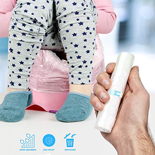 CHUCKLE 100 Bolsas Desechables para Orinal Bebé - Higiénico y Conveniente