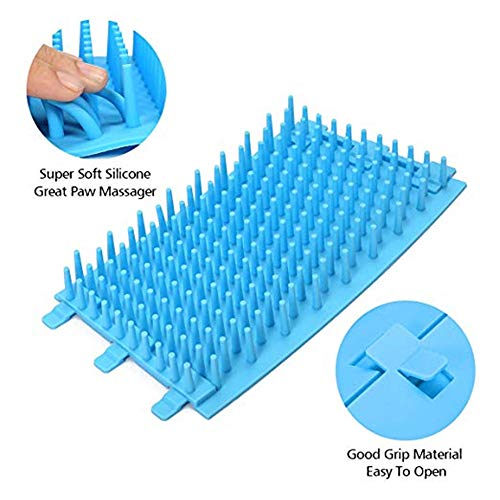 CHUER Limpiador del pie del Perro, Lavadora de Huellas de Perro Portátil Taza Portátil para Labado de Patas, Huellas, Pezuñas para Mascotas Perros Gatos con Cepillo
