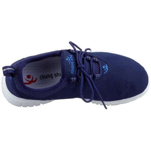 chung shi Duflex TRAINER Zapatos bajos con cordones para Unisex adulto, Azul Marino, 41/42 EU