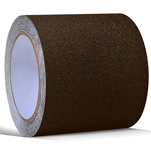 Cinta Adhesiva Antideslizante marrón High Traction Safety Track Tape, Cinta Adhesiva Antideslizante para escalones, rampas, Caminos