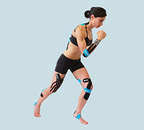 Cinta kinesiológica pre-cortada para las lumbares, marca Gripit (Productos desarrollados en Australia por fisioterapeutas y profesionales del deporte) (Beige)
