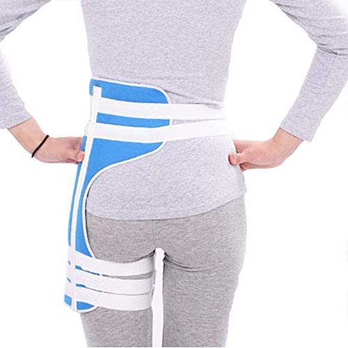 Cinturón de fijación de articulación de cadera, soporte estabilizador de cadera, estabilizador protector de cadera postoperatorio para dolor de nervio ciático en la ingle, recuperación y rehabilitació