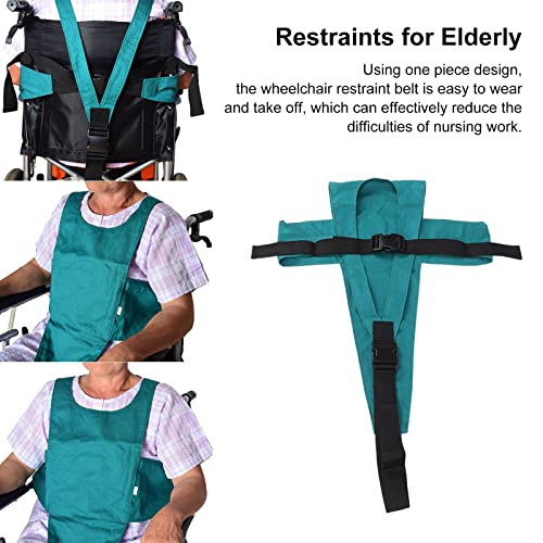 Cinturón de Seguridad para Silla de Ruedas, Correas de Sujeción Impermeables, Suaves Y Ajustables, Transpirables, Cinturón para Silla de Ruedas Ajustado para Ancianos, Hogar, Hospital, Hogar de Ancian