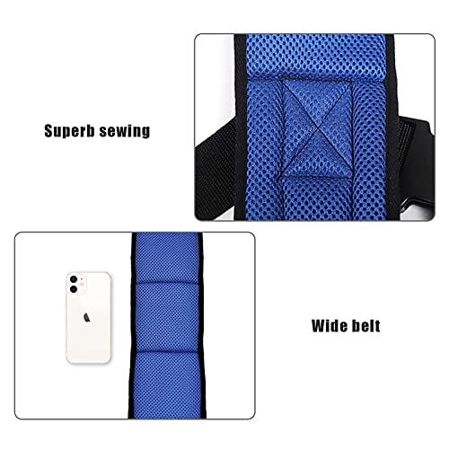 Cinturón De Sujeción Silla De Ruedas, 360° Protección Ajustable Cinturon De Seguridad Para Silla De Ruedas Con Hebilla, Cinturón Abdominal Silla Ruedas Para El Cuidado Del Paciente,Blue